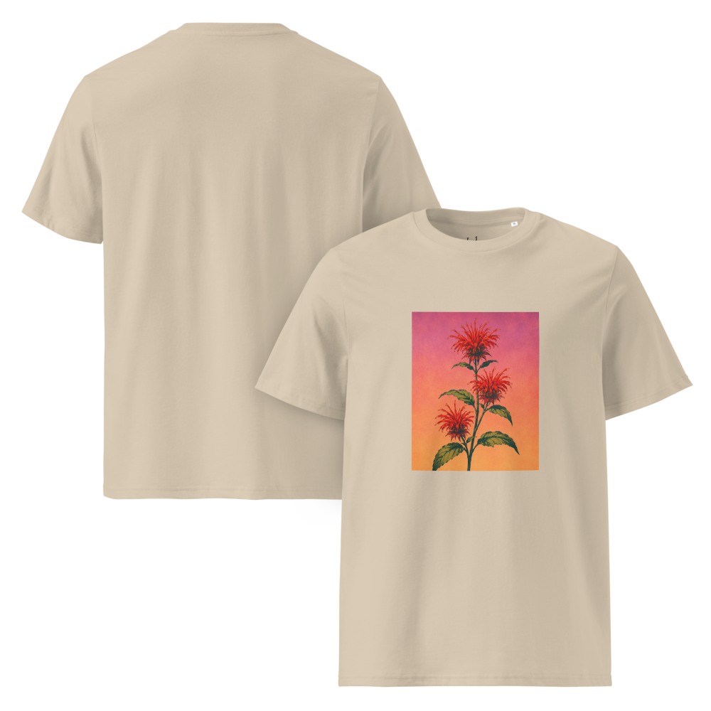 Scarlet bee balm Unisex Organic Cotton T-Shirt